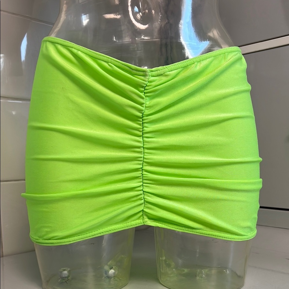Stripper/Clubwear Ruched Spandex Micro Mini Skirt M